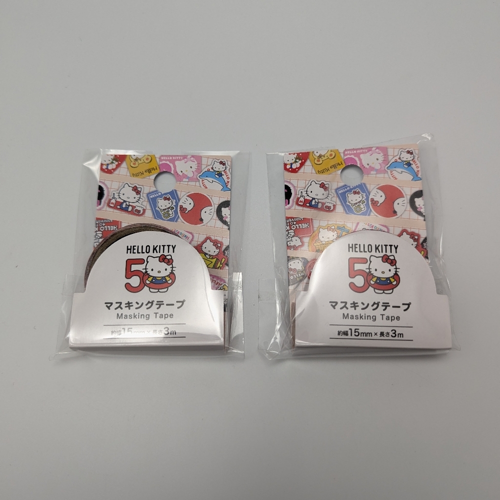 Sanrio Hello Kitty 50th Anniversary Washi/Masking Tape Bundle